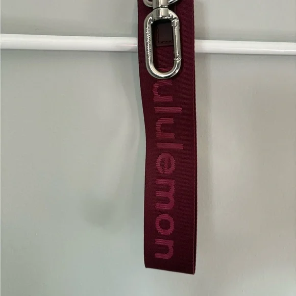 Lululemon Maroon Strap Keychain - Picture 2 of 4